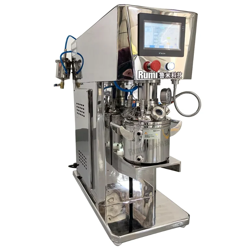 5 Litres SS316L Vacuum Dual Shaft Dispersing Mixer With Heating