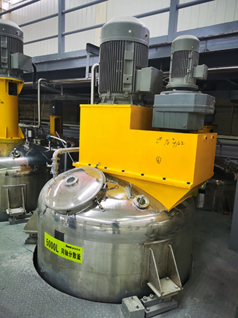 Platform Double Shaft Dispersing Mixing Vessel