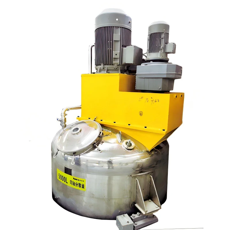 Platform Double Shaft Dispersing Mixing Vessel