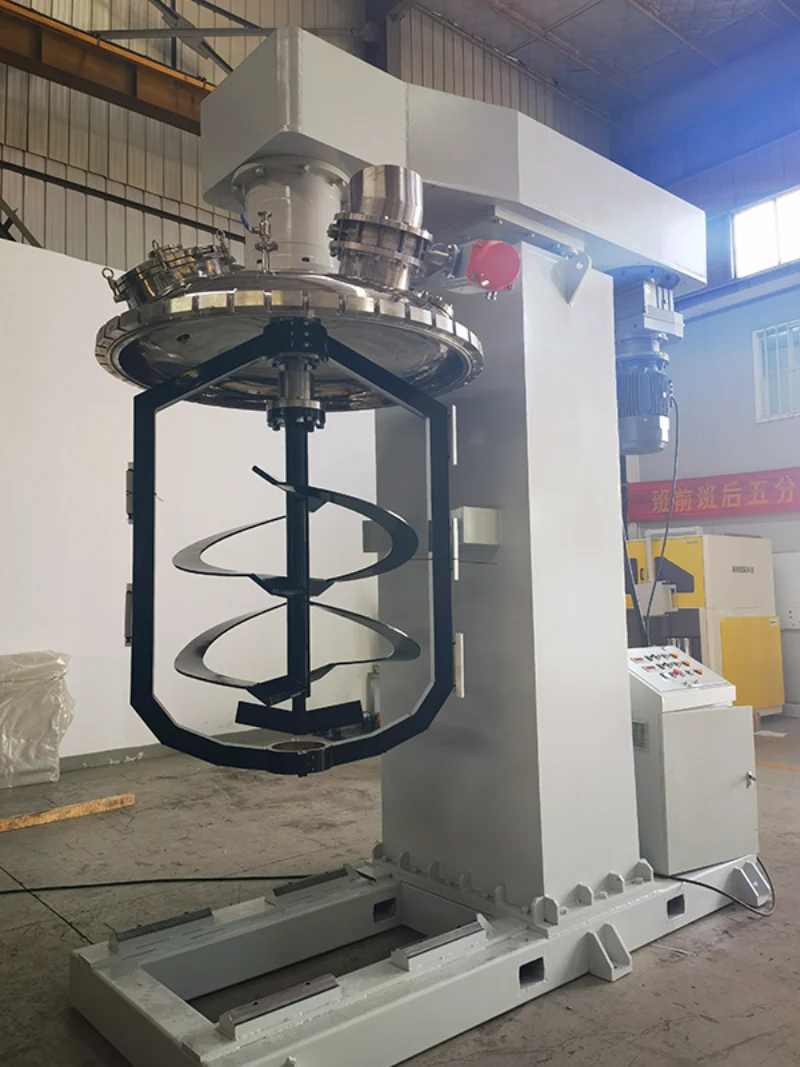 2000L Hydraulic Lift Double Shaft Mixer