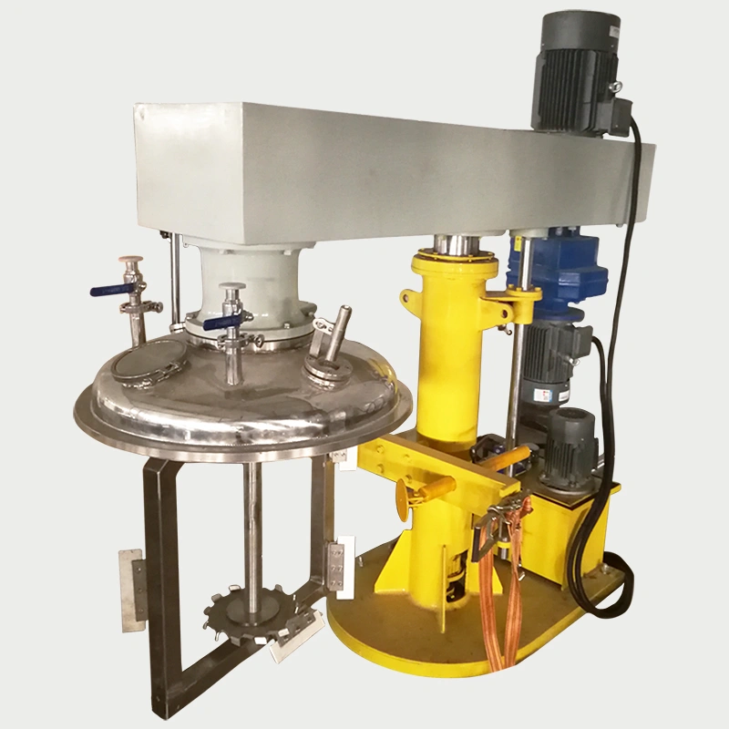 Vacuum Hydraulic Lifting Double Shaft Dispersing Mixer