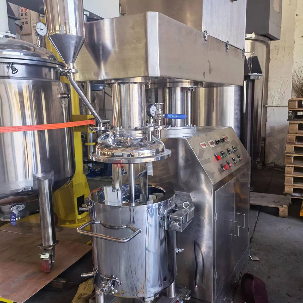 Vacuum Hydraulic Lifting Double Shaft Dispersing Mixer